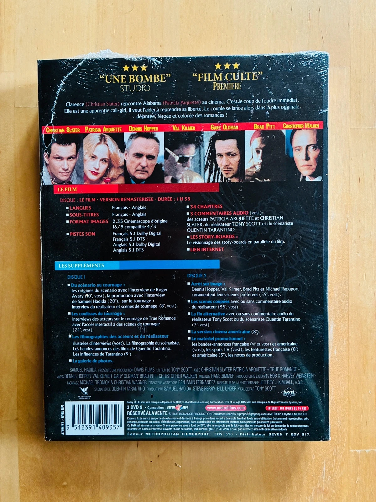 Coffret 3 DVD True Romance de Tony Scott edição colecionador. – photo 2